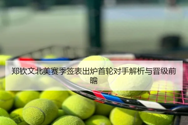 郑钦文北美赛季签表出炉首轮对手解析与晋级前瞻