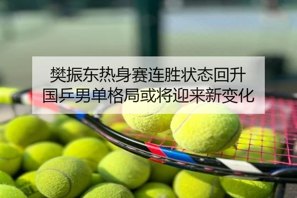 樊振东热身赛连胜状态回升 国乒男单格局或将迎来新变化